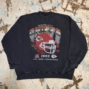 Abercrombie & Fitch NFL Kansas City Chiefs Sweatshirt Size 2XL Oversized Tall